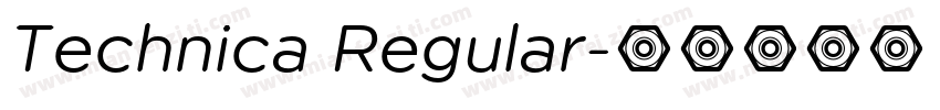 Technica Regular字体转换